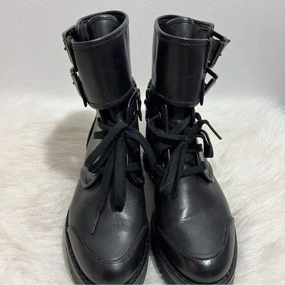 Geox Respira Porthya Leather Platform Combat Books -- EU 36.5 --‎ US 6 - Picture 6 of 12